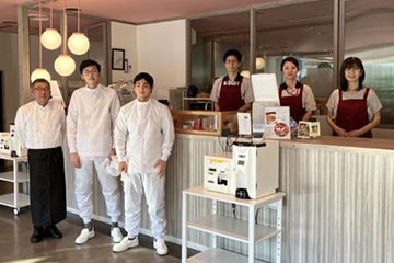 Staff at the Yokohama Strawberry Park Café